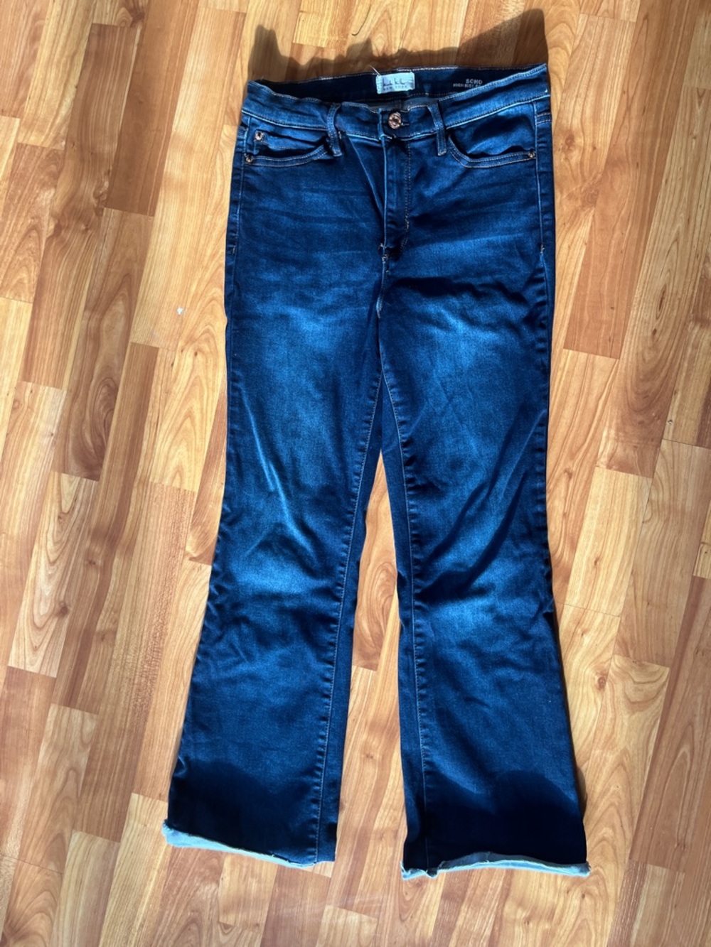 Nicole Miller New York Soho Dark Blue Flare Jeans